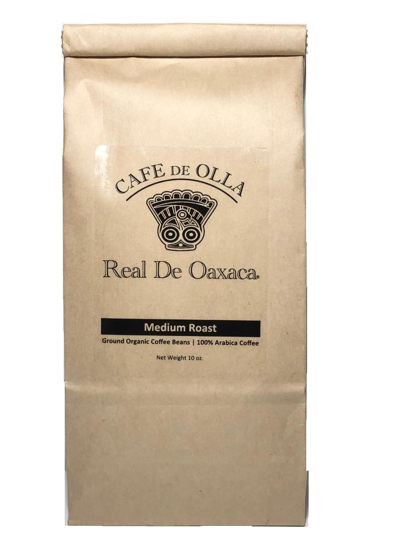 Cafe de olla Real de Oaxaca Made with Organic Oaxacan Medium Roast Coffee beans. Rich flavored authentic from Oaxaca Mexico