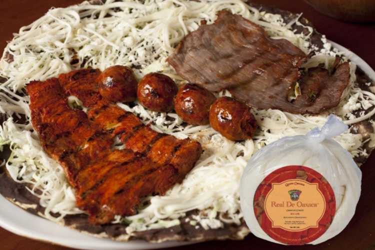 Tlayuda Real de Oaxaca with Queso Oaxaca Real de Oaxaca 100% artisan Oaxacan cheese